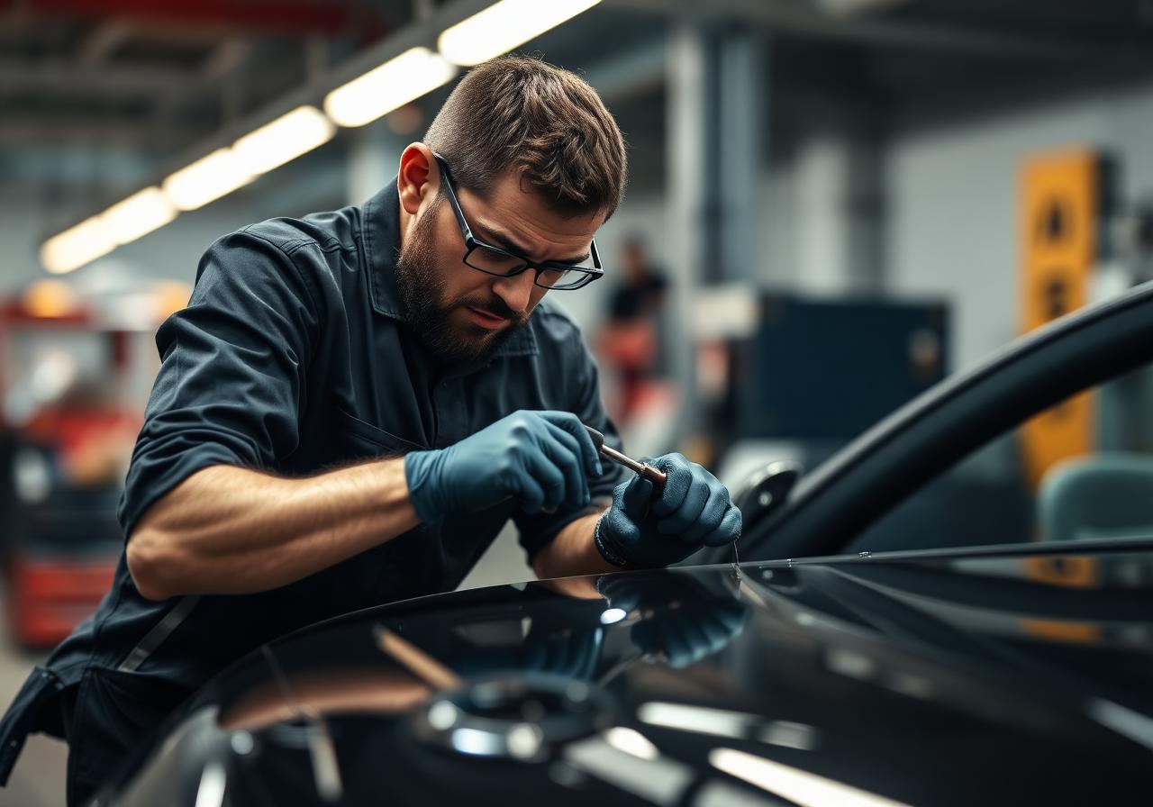 Master technician at work