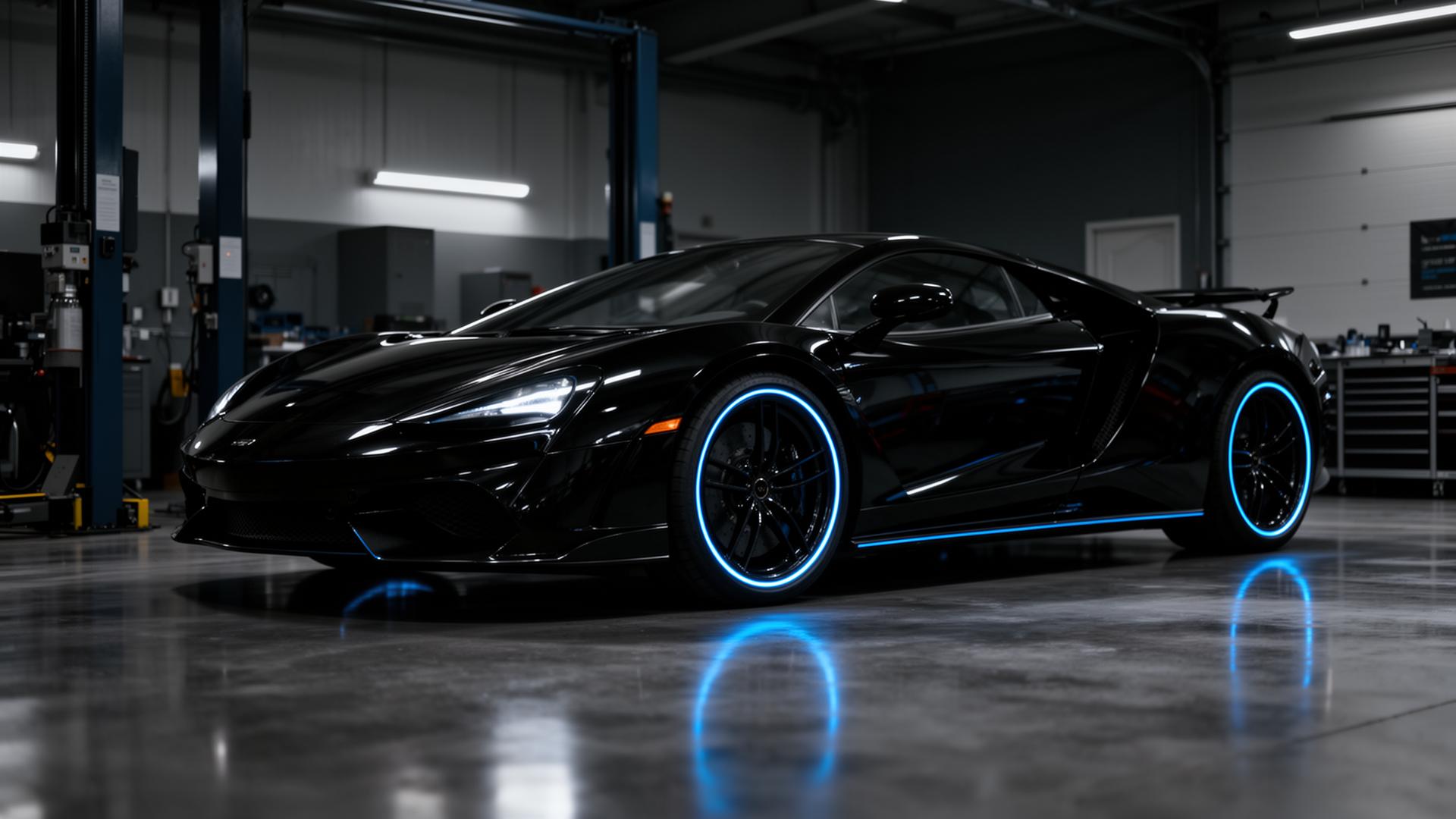 Luxury vehicle in Auto Xtream Bodyshop workshop